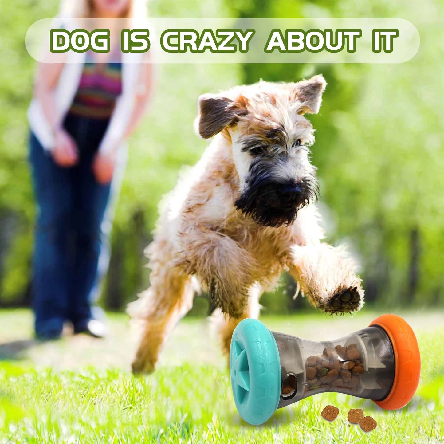 Treat Dispensing Slow Feeder,Interactive Dog Puzzle Toy, Dogs Enrichment Toy to Keep Them Busy