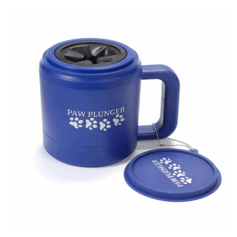 Paw Plunger Blue 8.5 Inch L X 6 Inch W X 6.5 Inch H Gentle Paw Cleaner to Keep Your Home and Car Dirt-Free