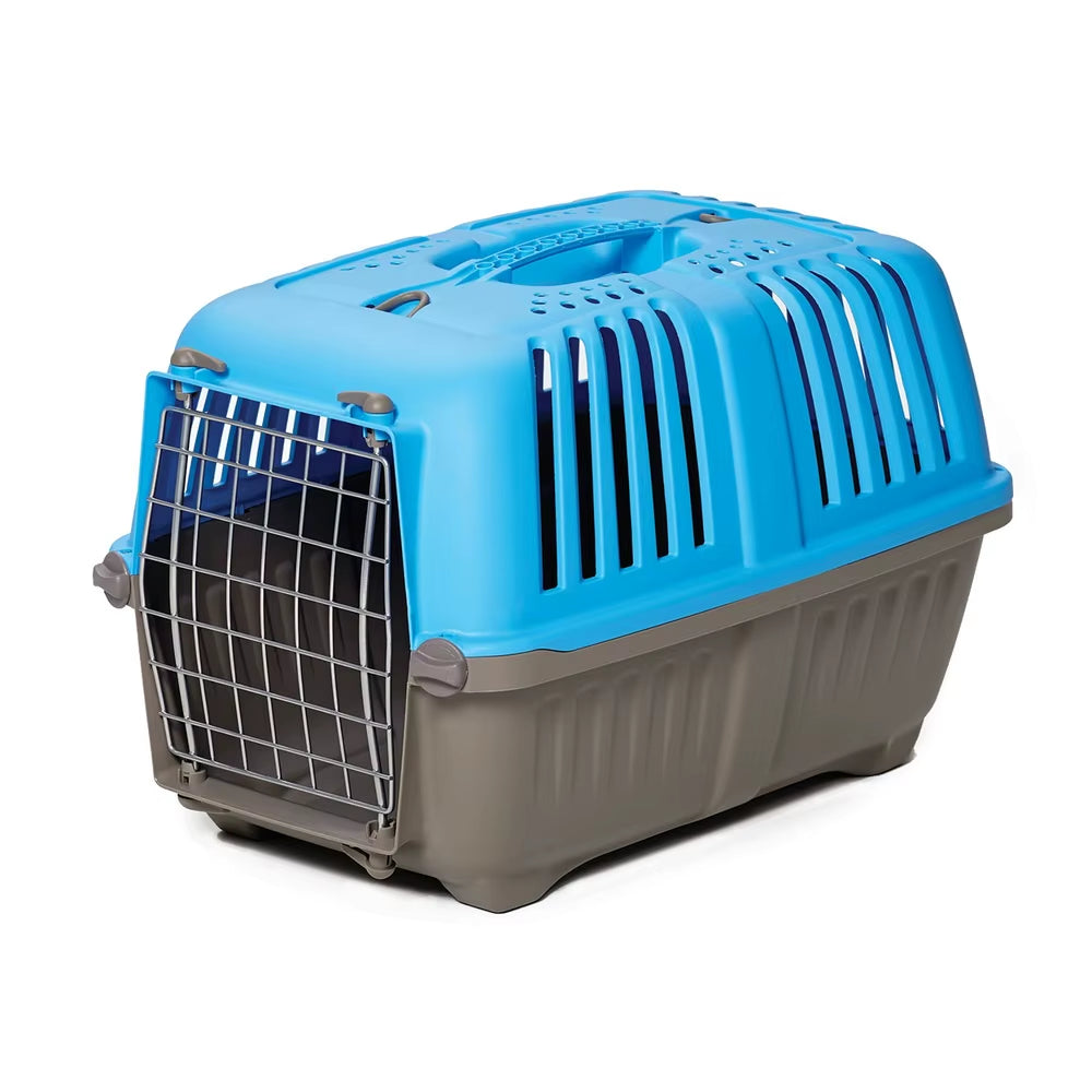 Portable 22 Inch Pet Carrier Small Dogs Cats with Steel Door Easy Assembly Travel Carrier Veterinarian Pet Store Trips