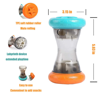 Treat Dispensing Slow Feeder,Interactive Dog Puzzle Toy, Dogs Enrichment Toy to Keep Them Busy