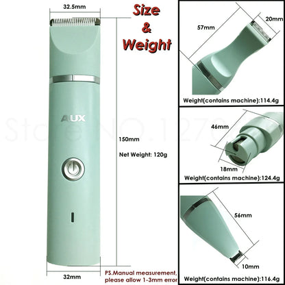 Professional Silent Cat Dog Hair Trimmer Paws Nail Grinder Animal Foot Hair Cutter Remover USB Rechargeable Pet Grooming Clipper