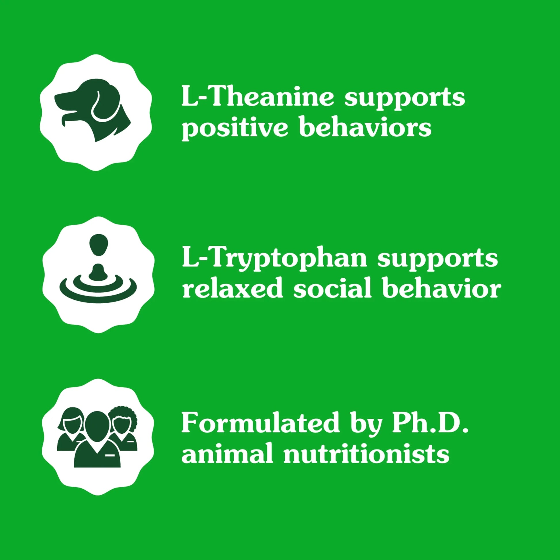 Supplements Calming Chews for Dogs Chicken Flavor, 7.3 Oz Container of 40 Ct. Soft Chews