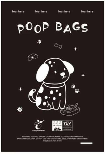 Certified Compostable Dog Poop Bags Biodegradable Poop Bags for Dog Leakproof Plant Based Extra Thick Eco-Friendly Pet Waste Bag