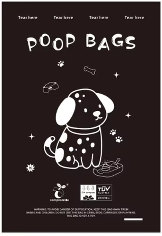 Certified Compostable Dog Poop Bags Biodegradable Poop Bags for Dog Leakproof Plant Based Extra Thick Eco-Friendly Pet Waste Bag