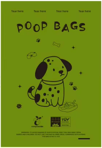 Certified Compostable Dog Poop Bags Biodegradable Poop Bags for Dog Leakproof Plant Based Extra Thick Eco-Friendly Pet Waste Bag