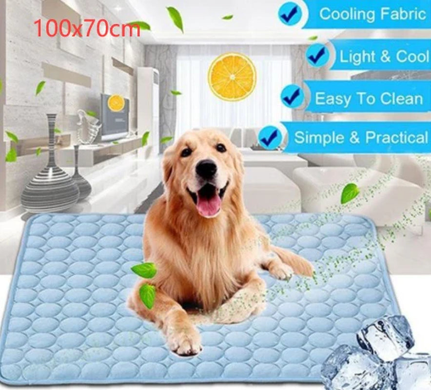 Pet Dog Cat Ice Silk Cold Nest Pad for Cooling in Summer